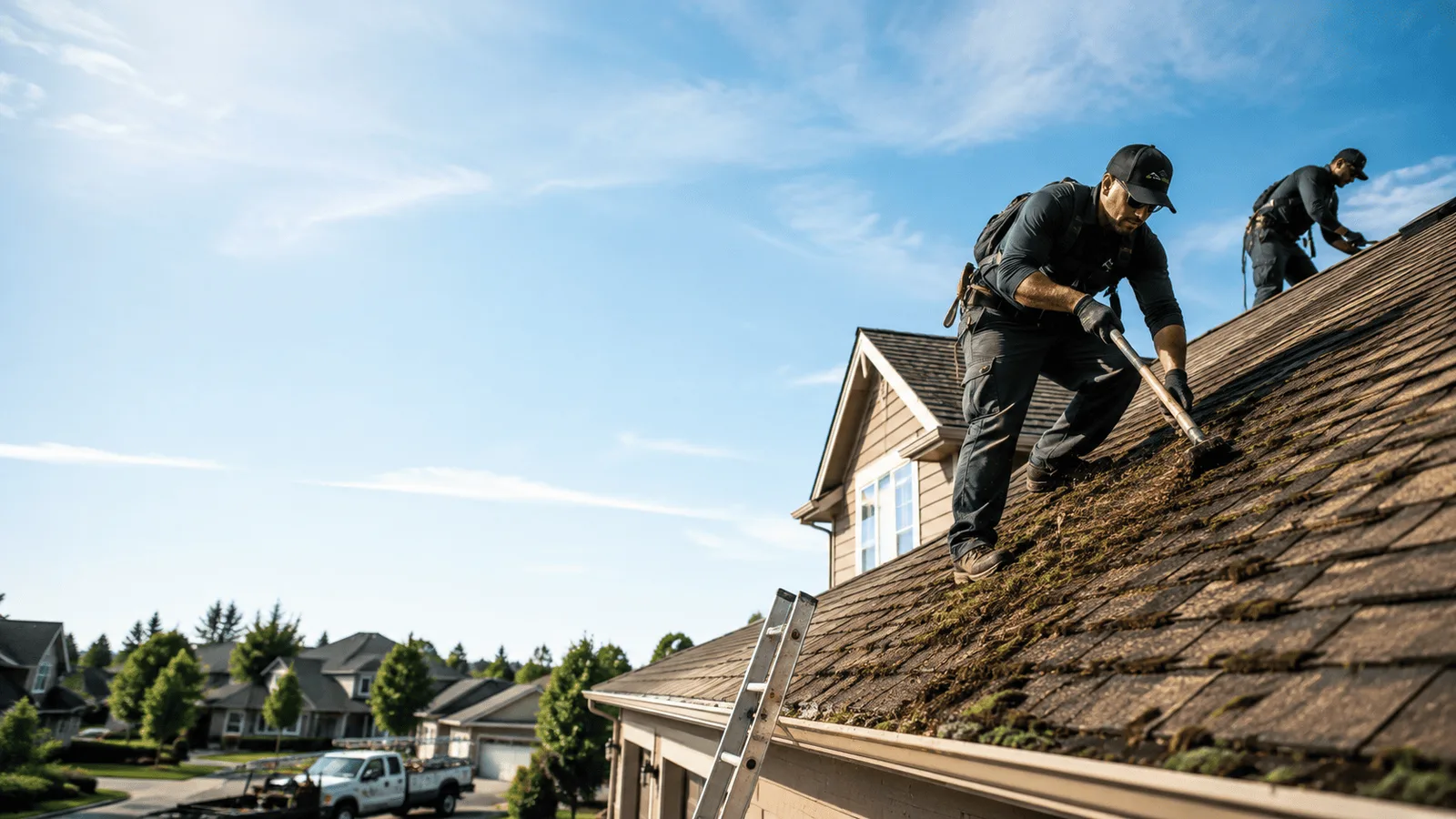 Roof Moss Removal in Stoutsville, OH near me